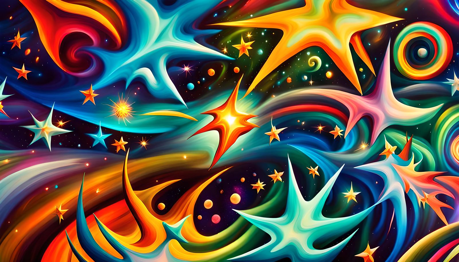 Swirling Newborn Stars in Electromagnetic Plasma Maelstrom