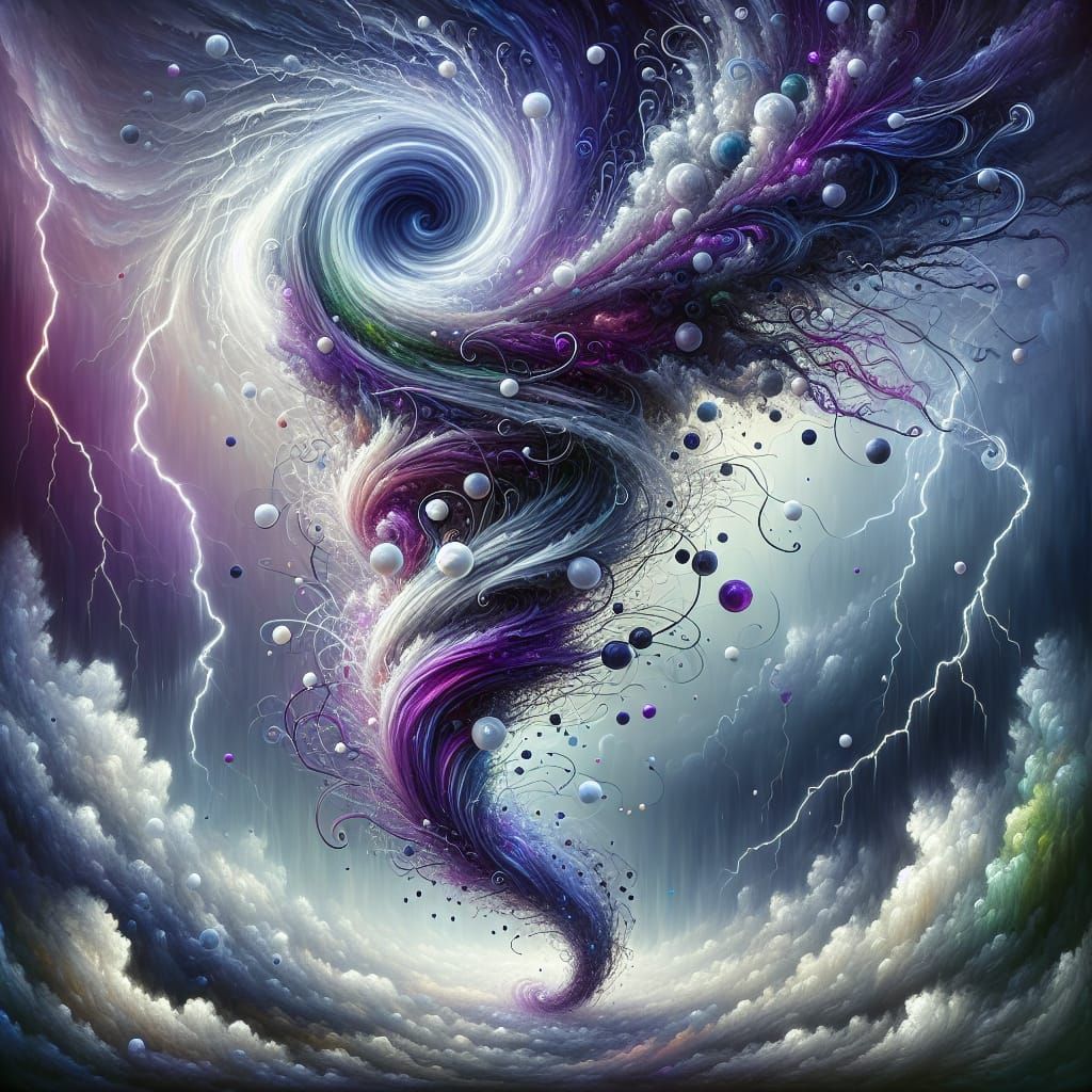 Mystical Tornado: An Abstract Storm Masterpiece