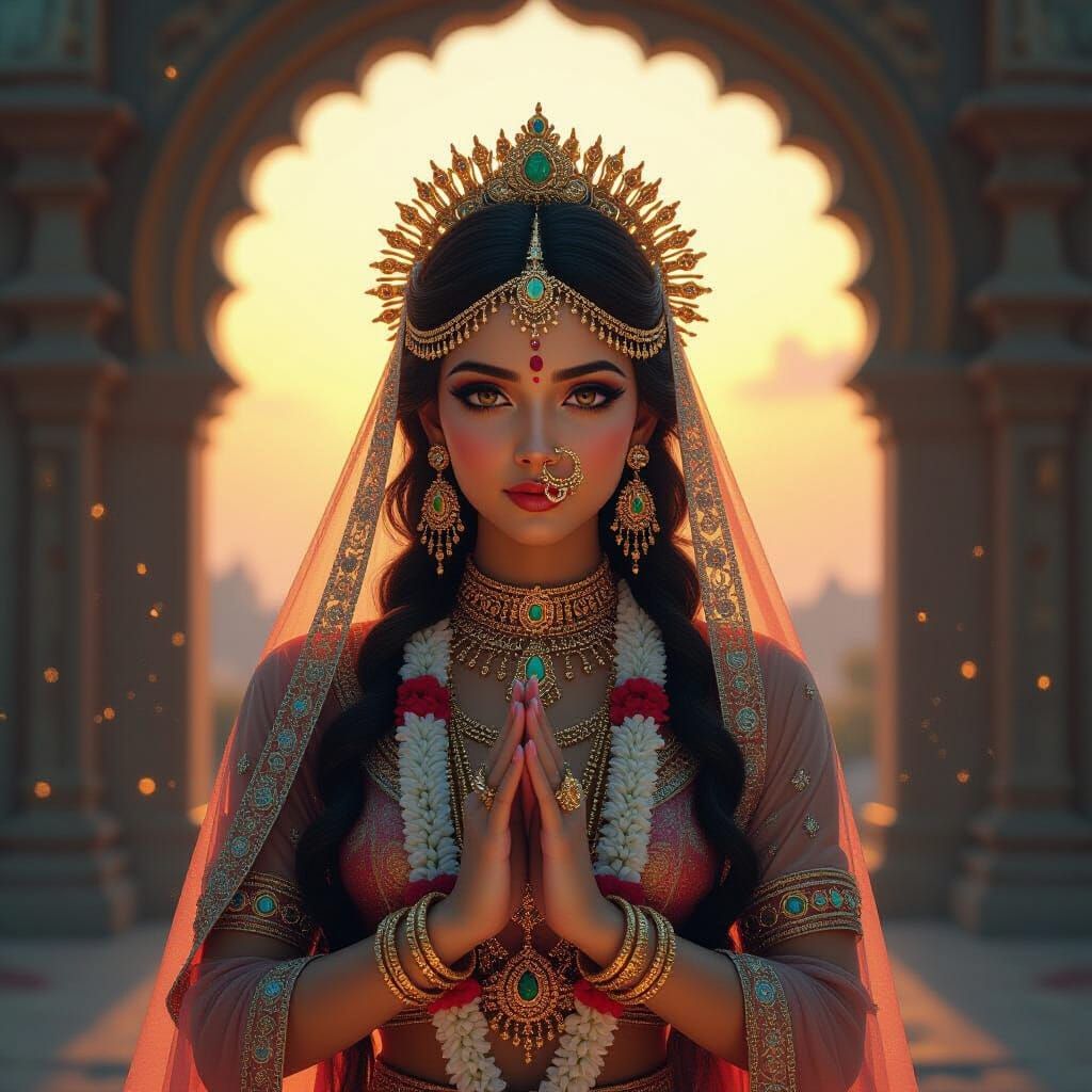 Radha Rani at Ethereal Gateway, Cosmic Energy