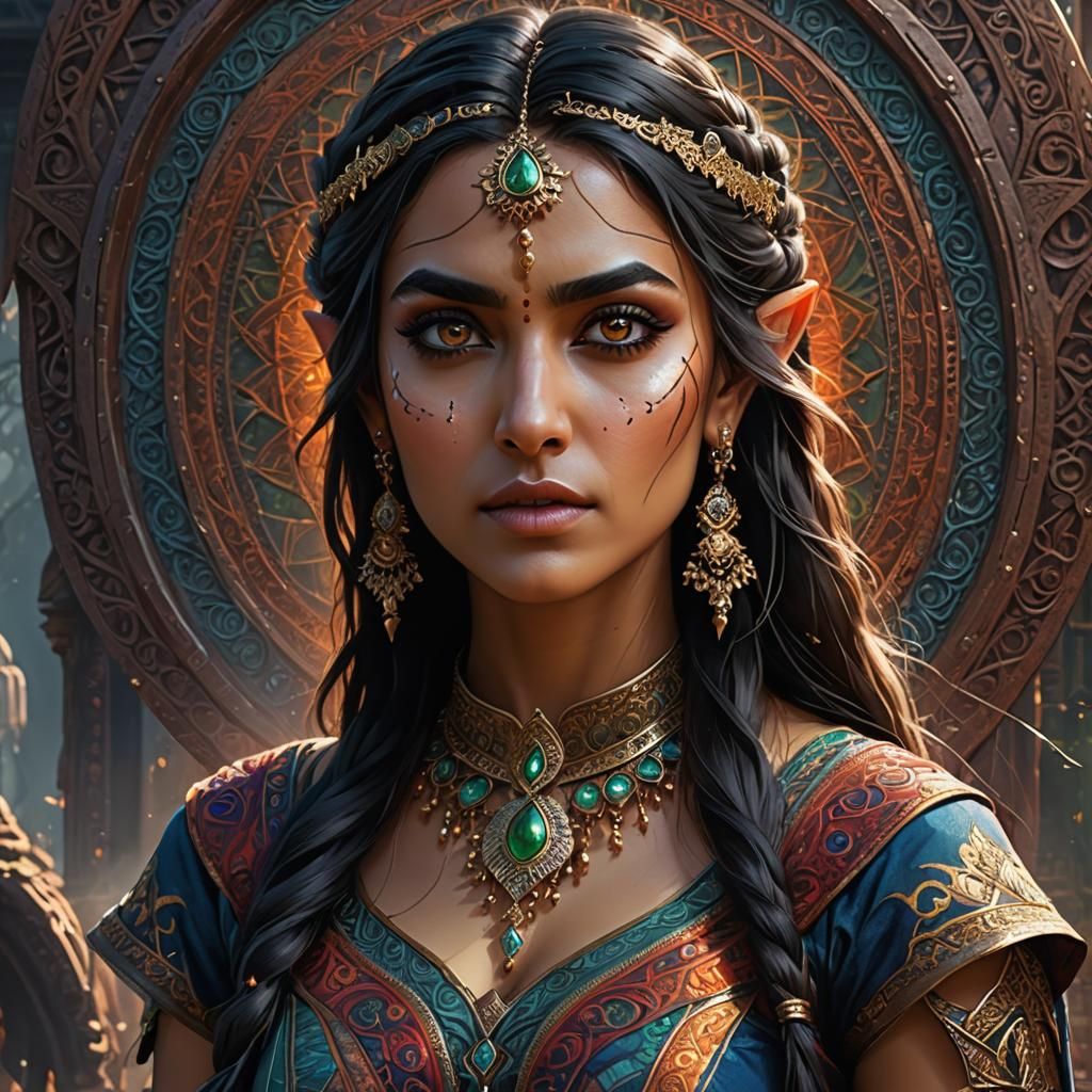 Gorgeous elvish princess from India