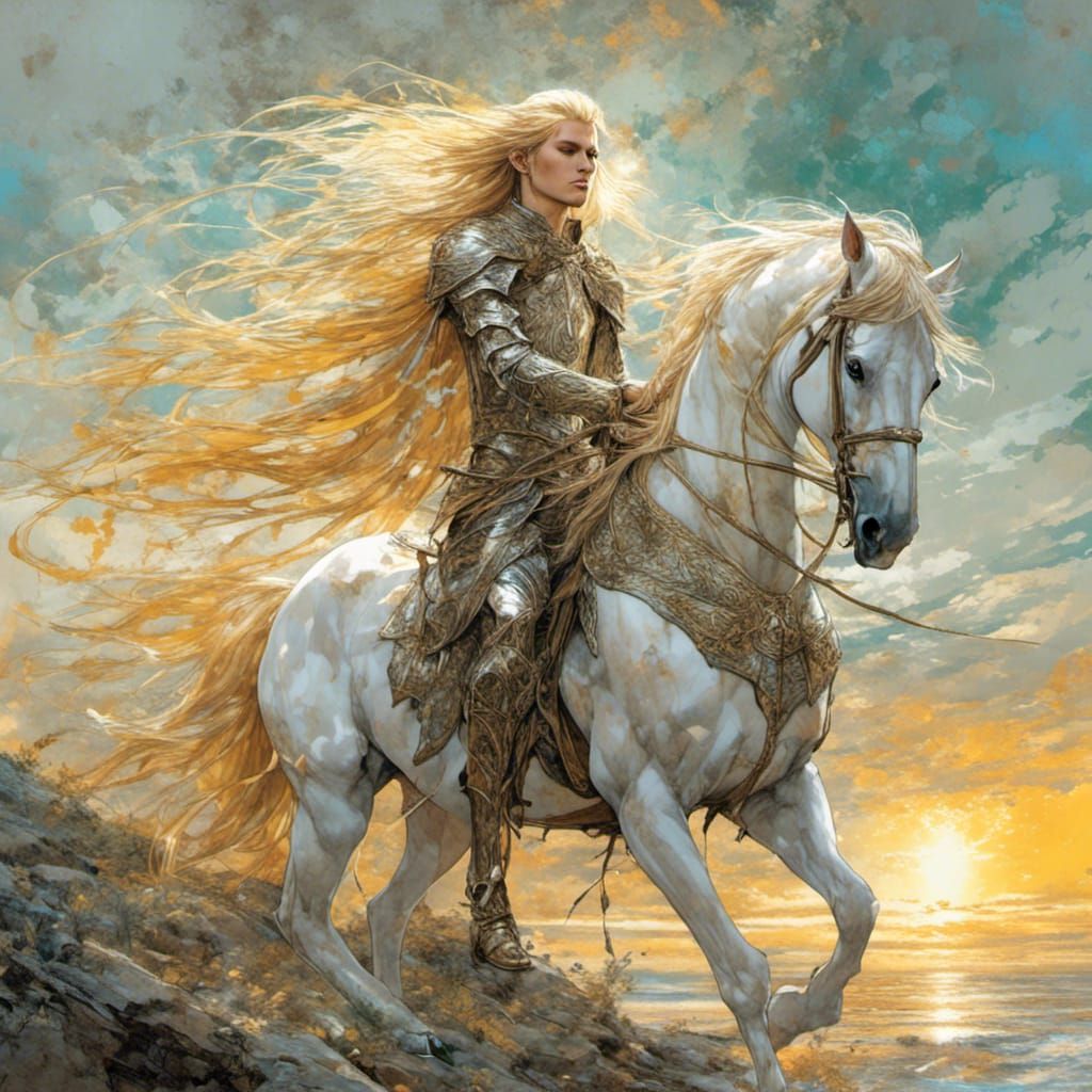 Glorfindel on his white horse