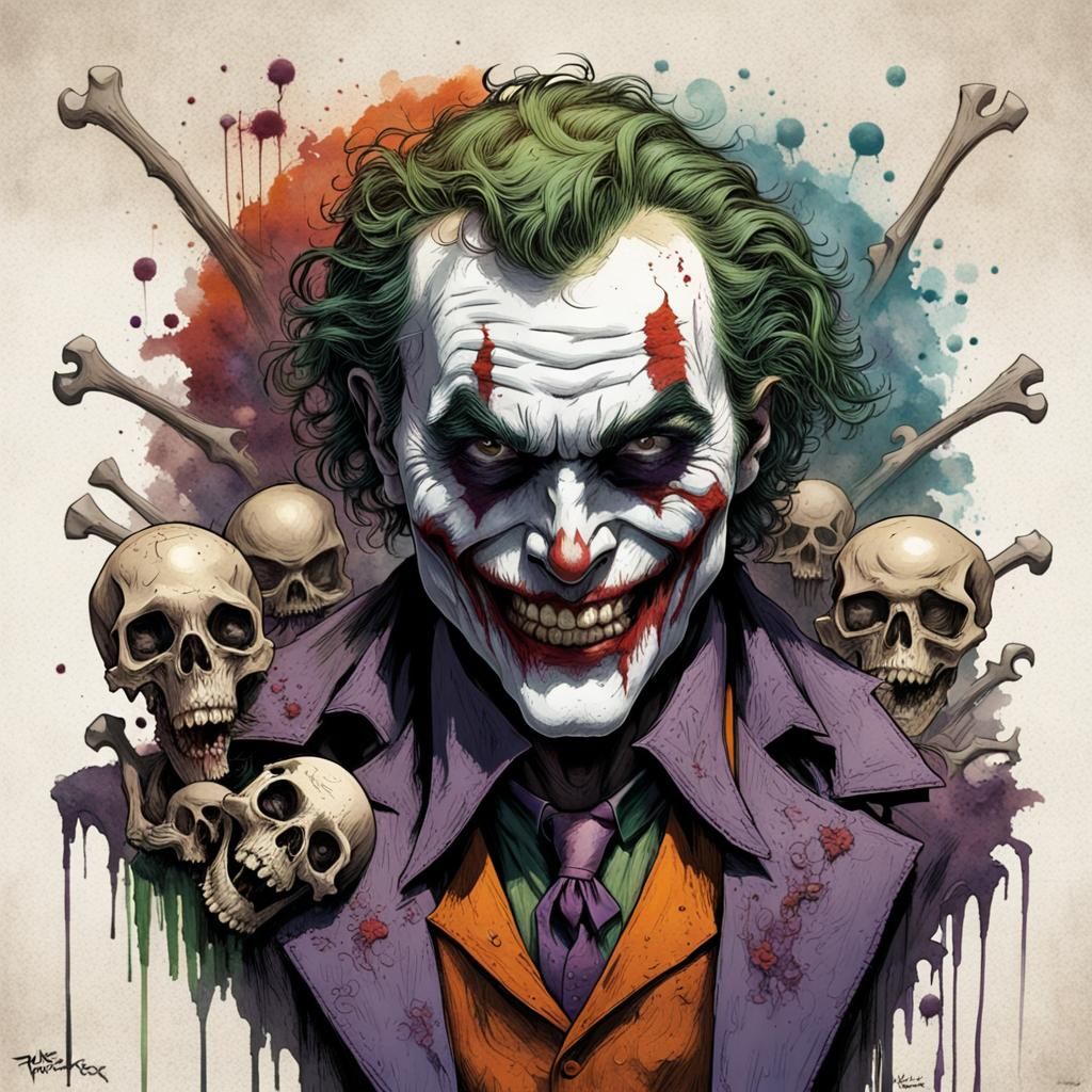 The Joker tattoo design