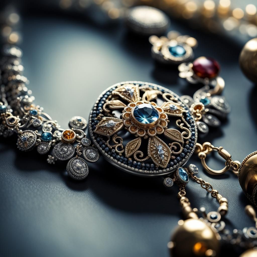 Hyperrealistic Jewelry with Intricate Details