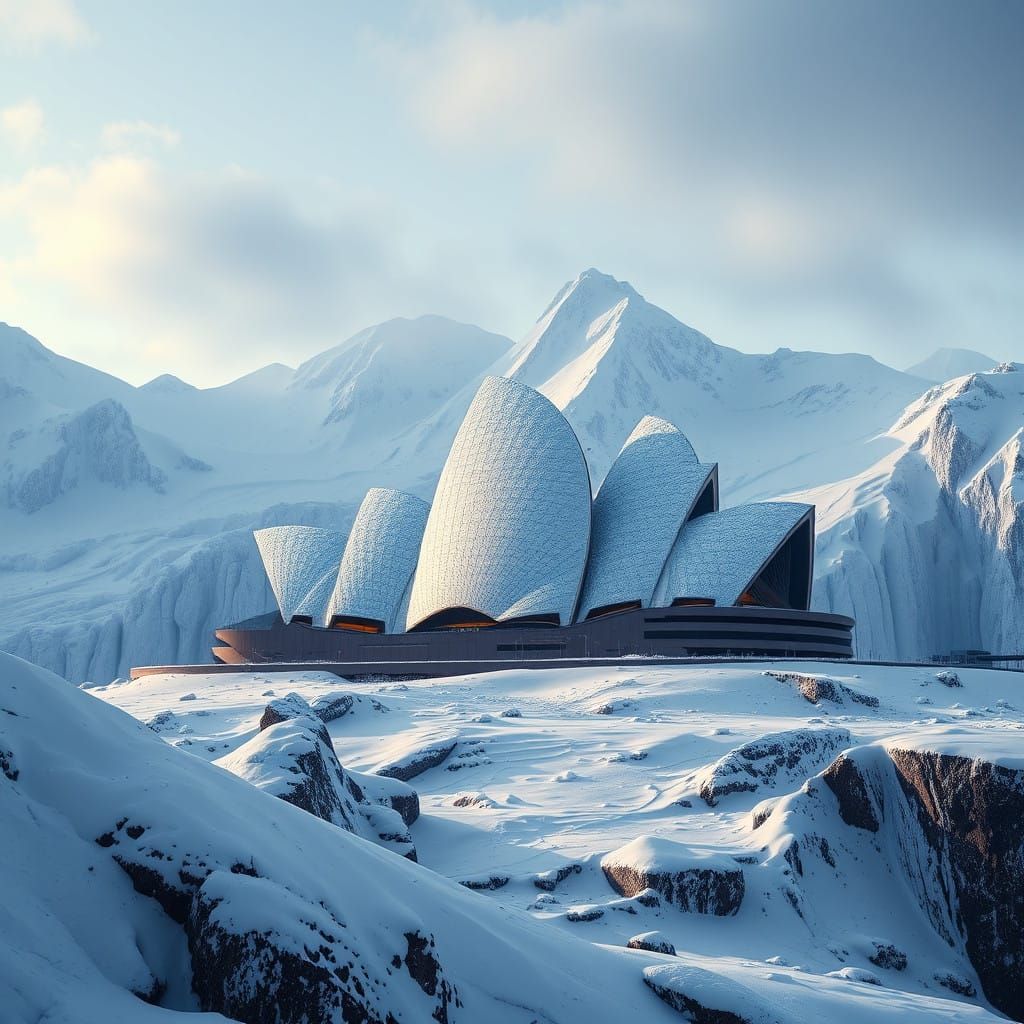 Surreal Sydney Opera House Frozen in Time