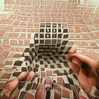 Abstract Surreal Mind Blown Concept