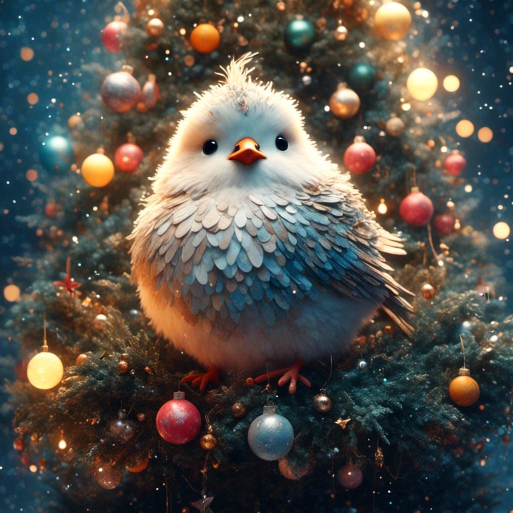 On the first day of Christmas, a birdie in a pine tree