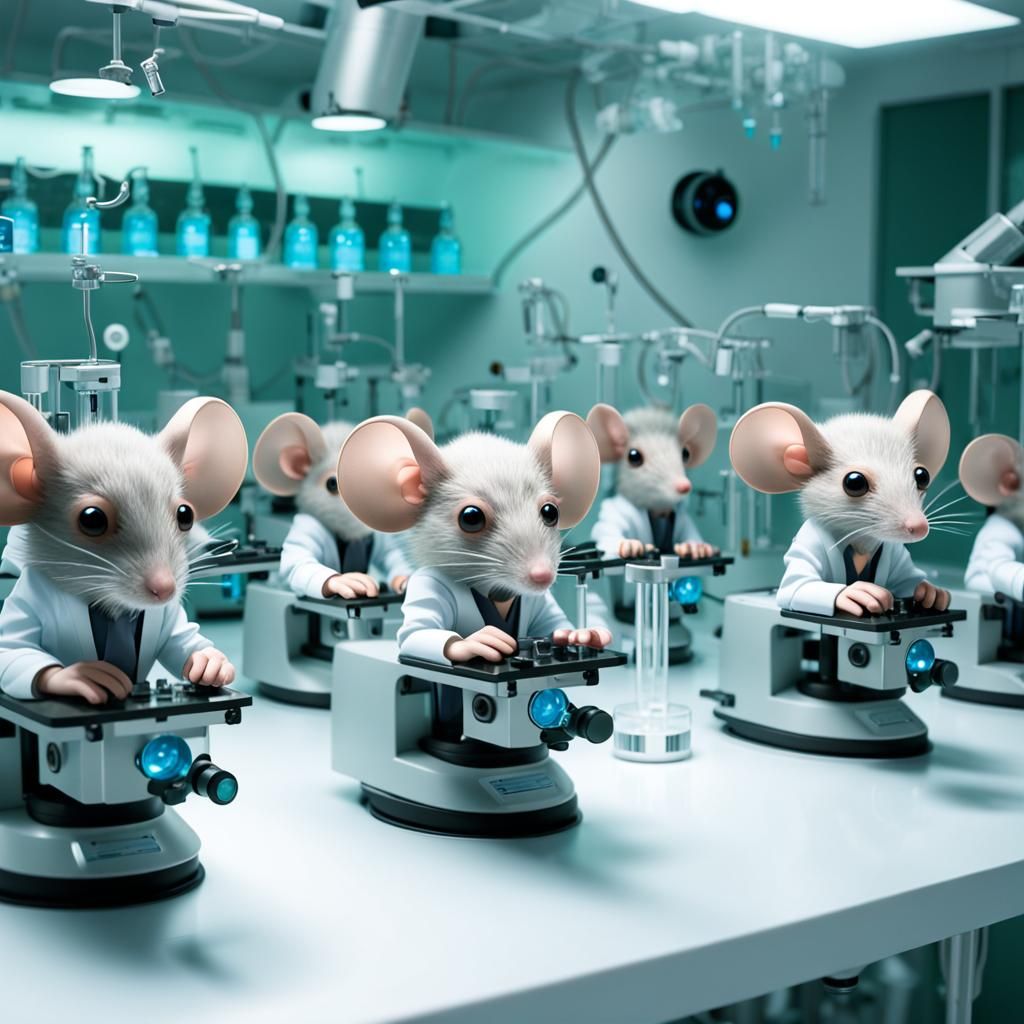 Aliens in Cryo Capsules with Mouse Scientists