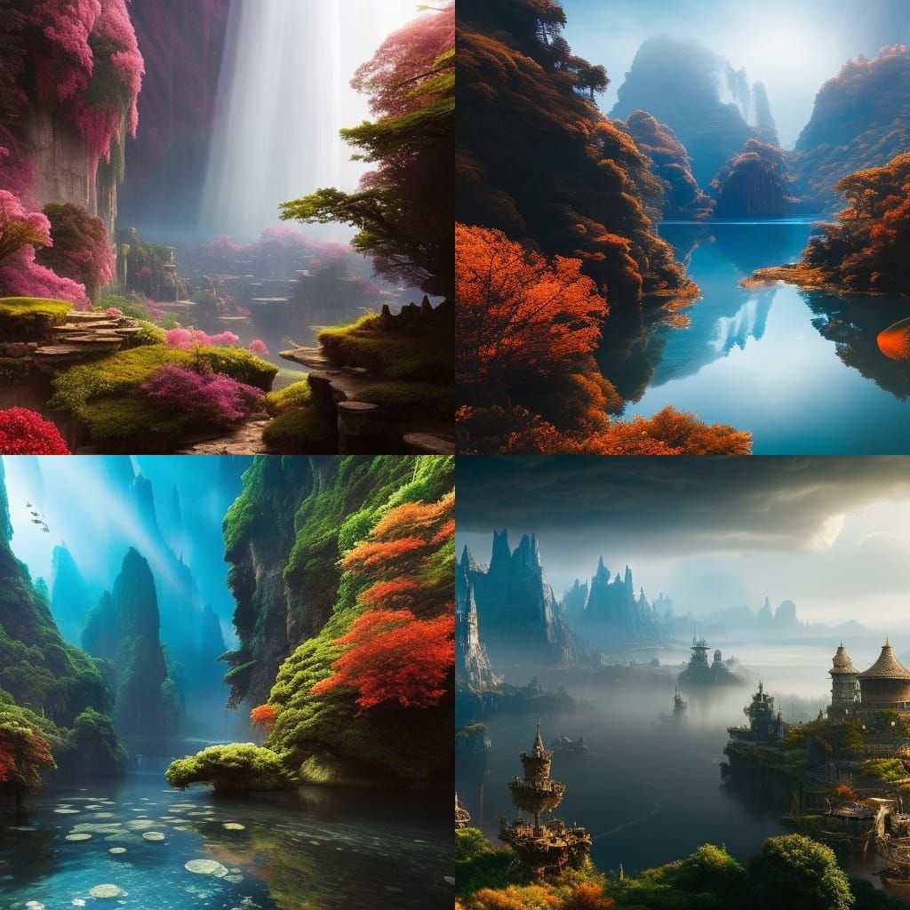 Fantasy World in a Fishbowl: Digital Matte Painting