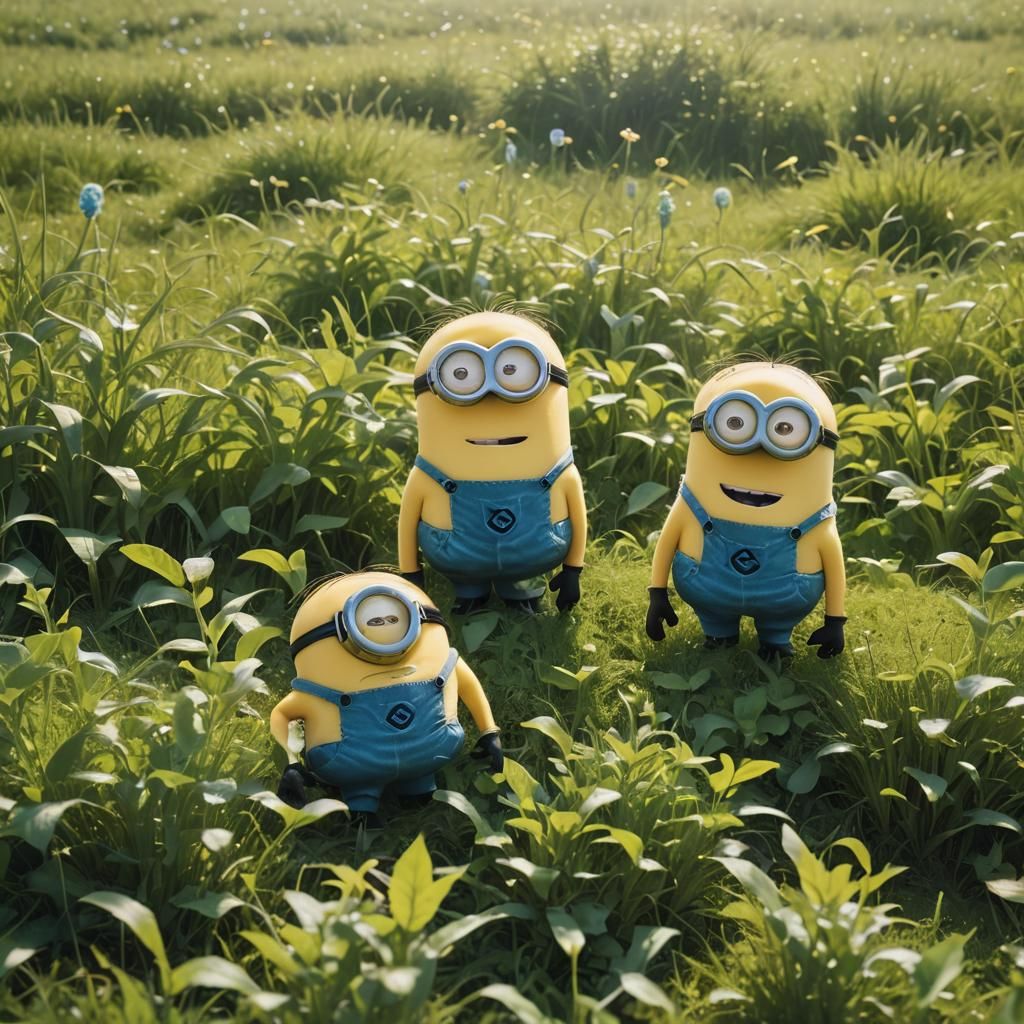 Minions Frolic in a Sunny Meadow