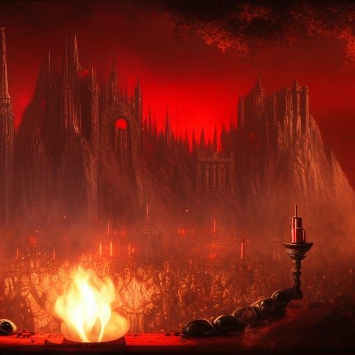 Vampires Create a Blood Wine Fountain