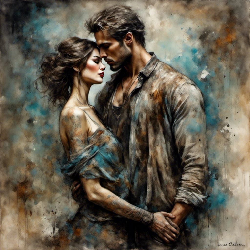 AI Goddess in Ektachrome Dream with Lover