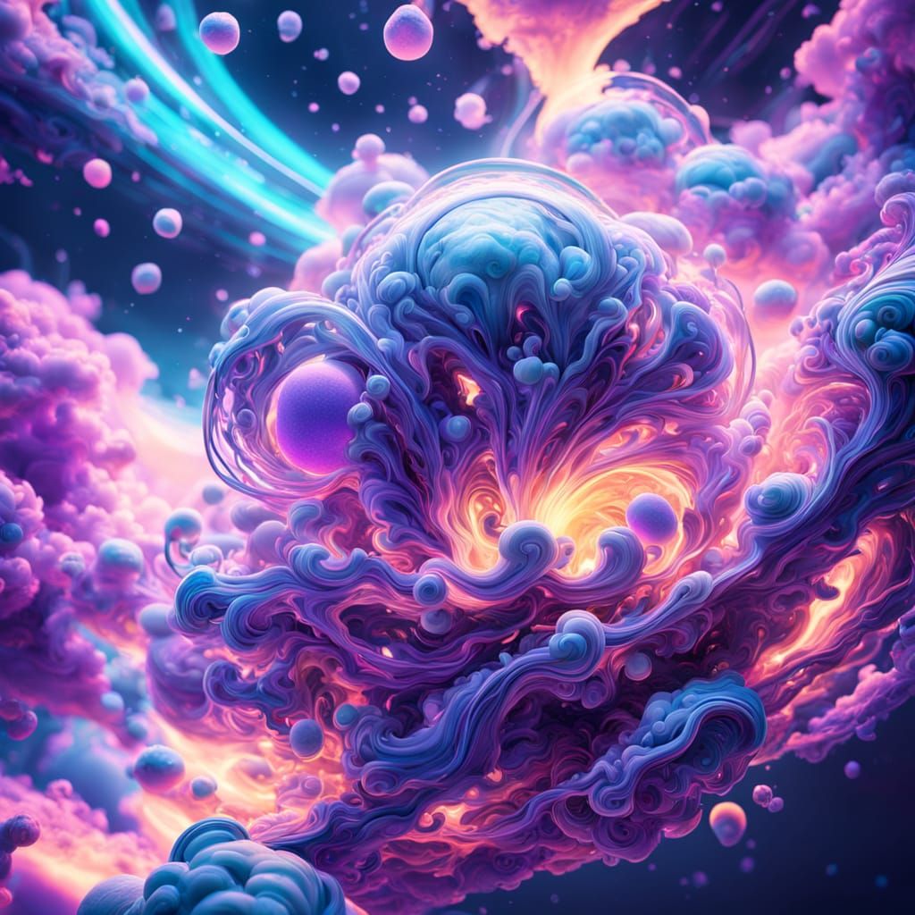 Vibrant Fusiform Shape in Dreamlike Macro Photography