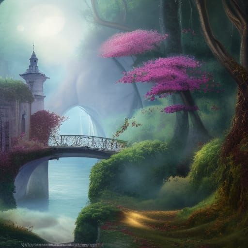 Morning Dew: Fantastical Matte Painting in 8k