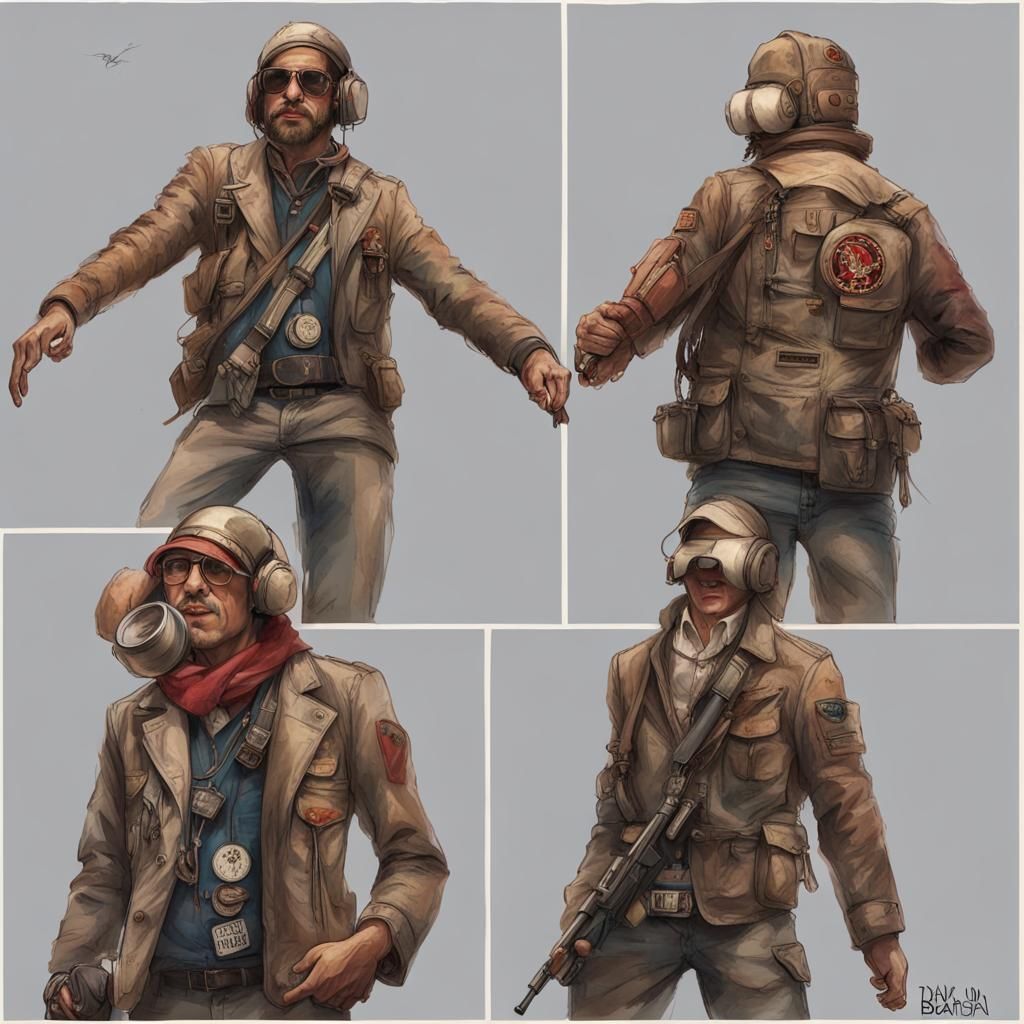 Funky Bass Player Generated by AI