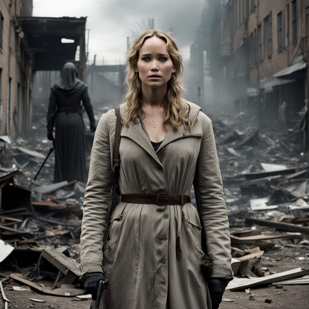 Jennifer Lawrence in Apocalypse with Death and Insanity