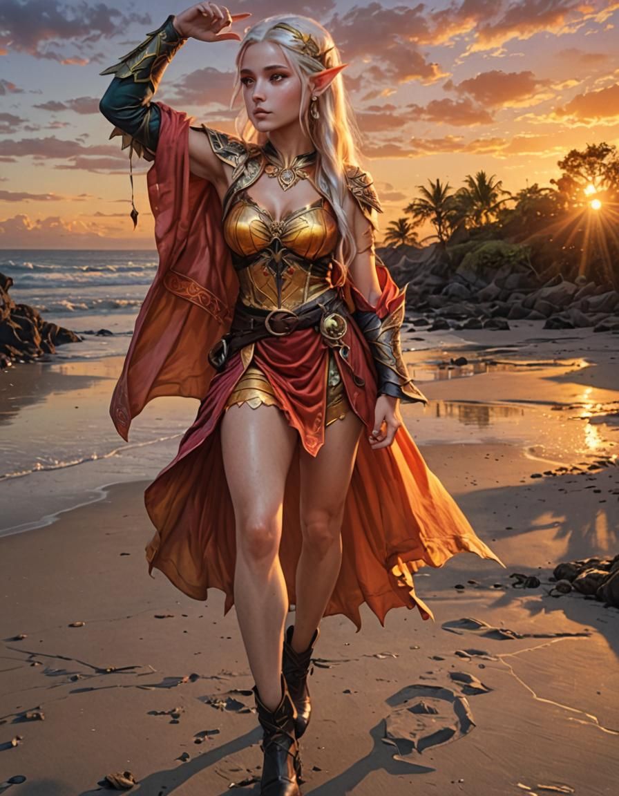 Sunset Elf Digital Rendering