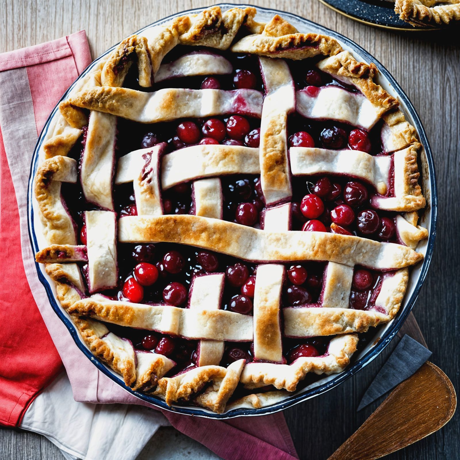 Redcurrants Pie - Enhanced