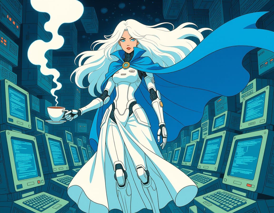 Extremis with Her Tea Cup