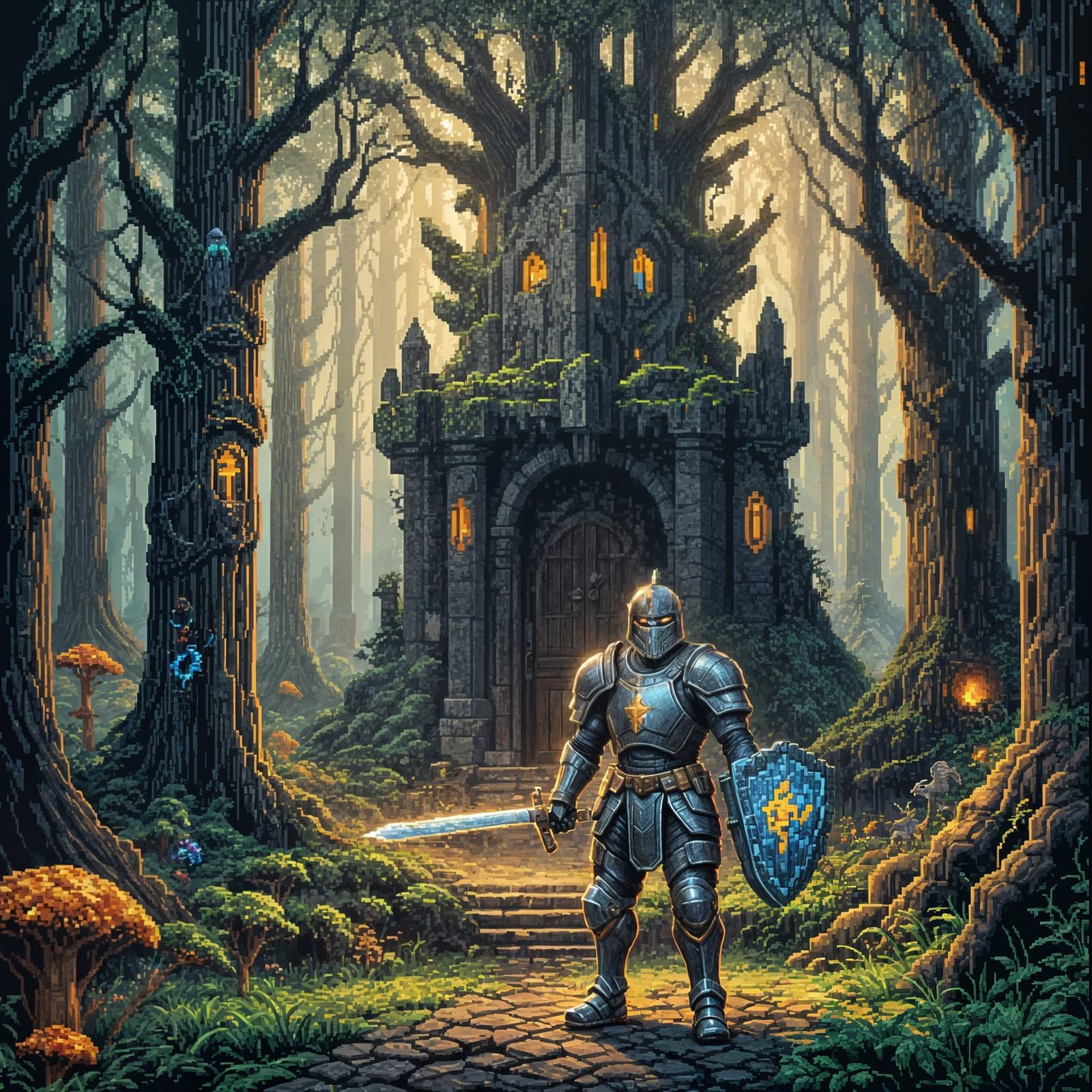 Simple Pixel Art Scene