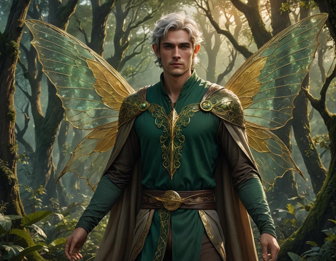 Epic Forest Fairy in Emerald Tunic