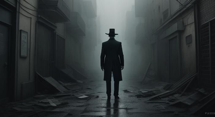 Dystopian Surrealism: Conspiracy in a Dingy Alleyway