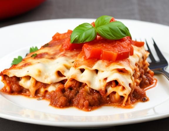 Delicious Lasagna Fresh from the Oven