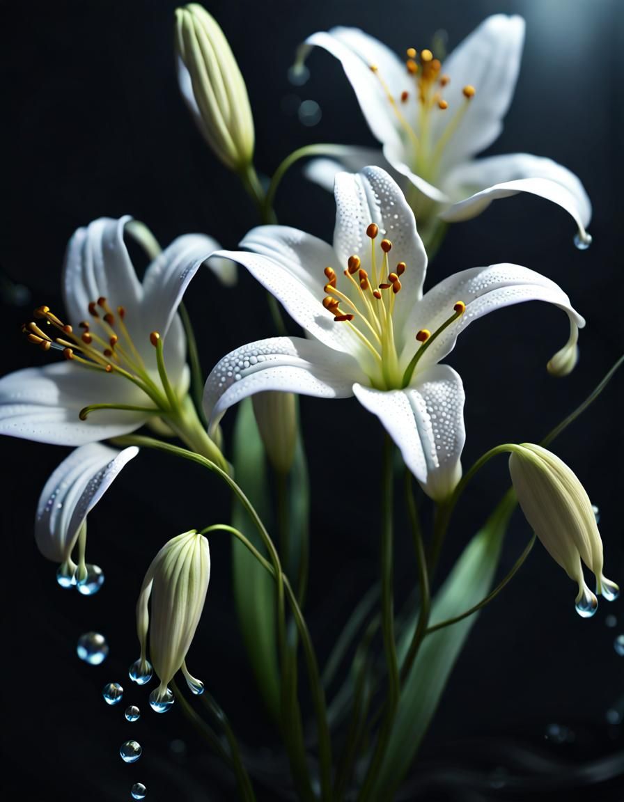 Magic lily flowers 4