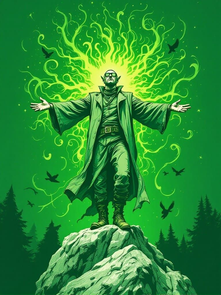 Ancient Wanderer Unleashes Emerald Energy