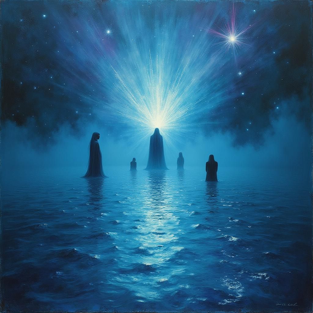 Ethereal Soulscape on Iridescent Lake