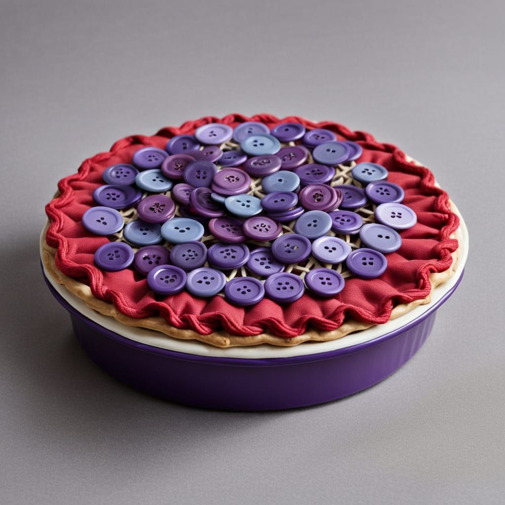 Button Pie: A Whimsical Food Art Creation