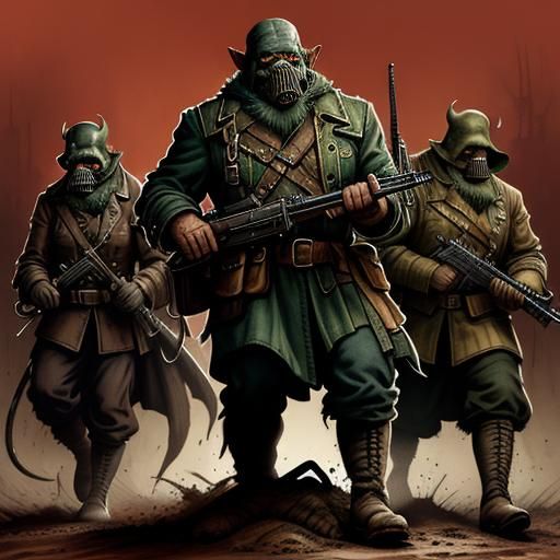 Orcs in Steampunk World War, Rotoscope Animation