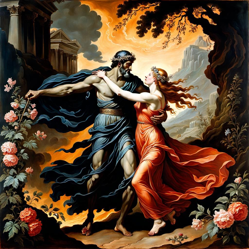Hades Stealing Persephone: A Renaissance Painting