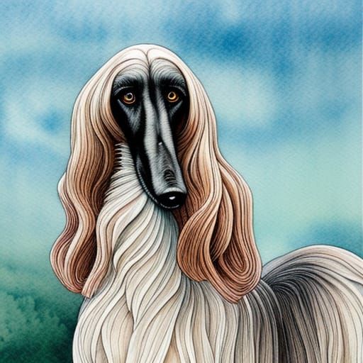 Elegant Afghan Hound
