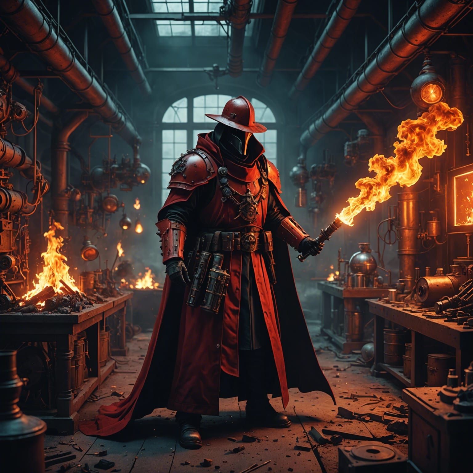 The red space plague doctor