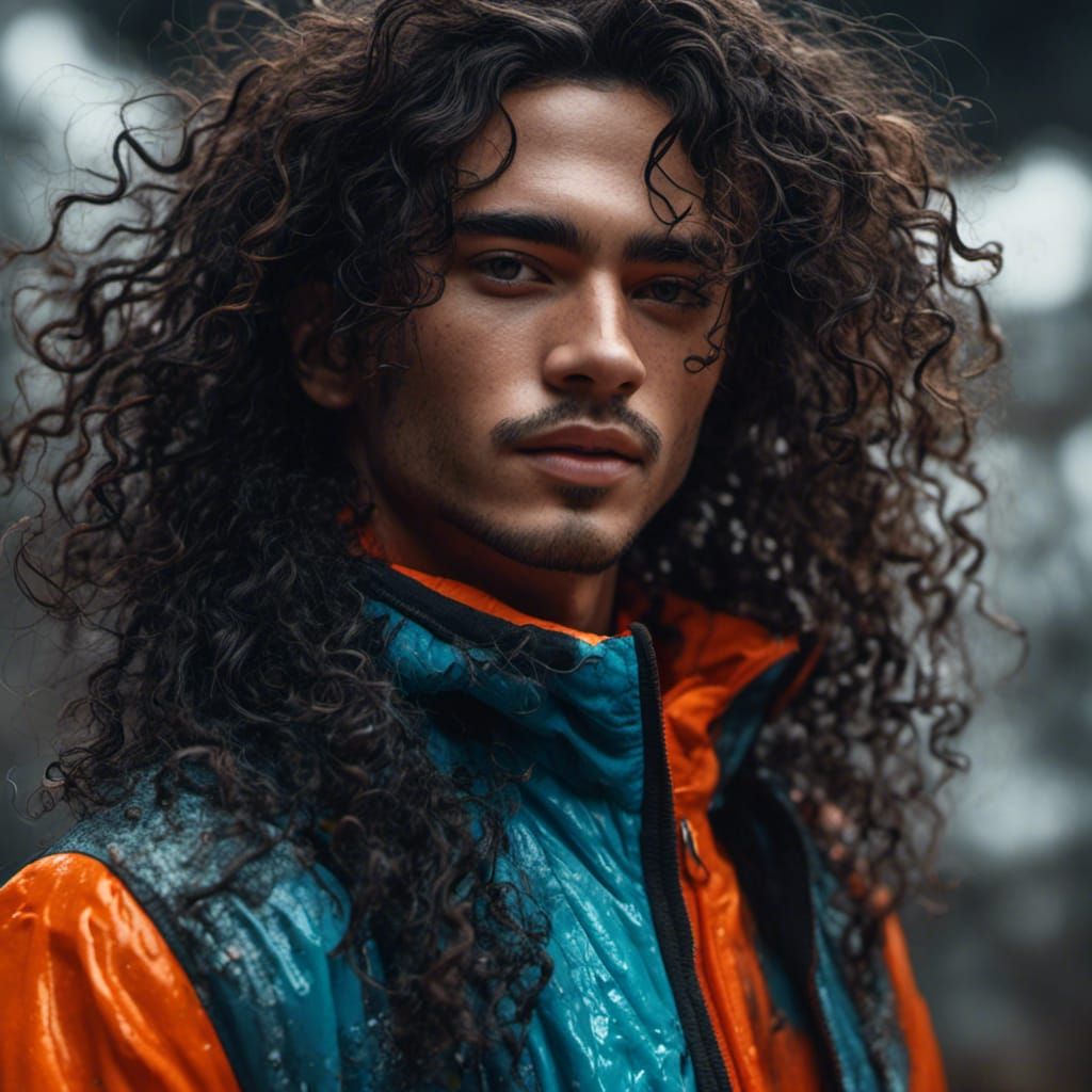 Man in Neon Suit: Realistic Cinematic Photography