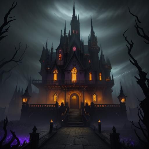 Haunted House: Dark Fantasy Concept Art