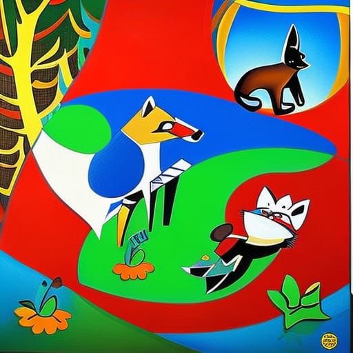 Abstract Fox Jumps Over Dog: Surreal Constructivism