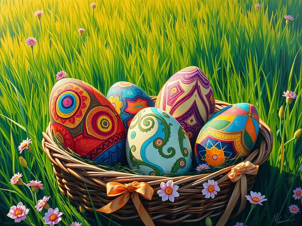 abstract Easter eggs,2