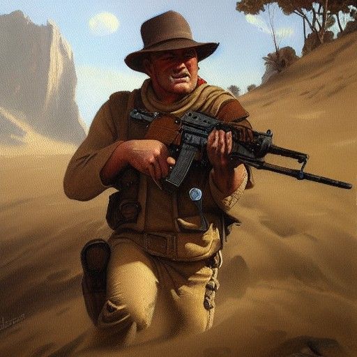 NCR Ranger in Oil Painting Style