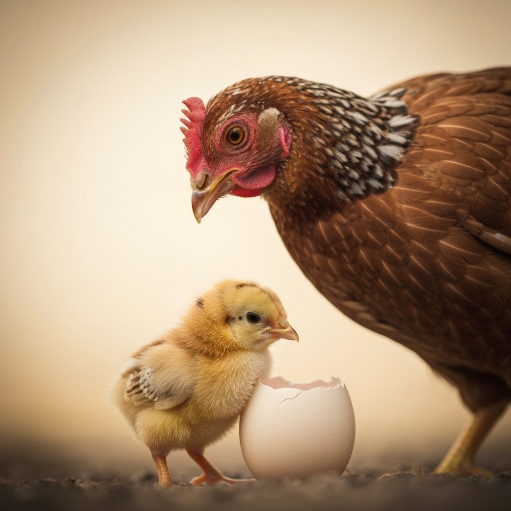 Chick's First Light: A Rustic Realism Scene