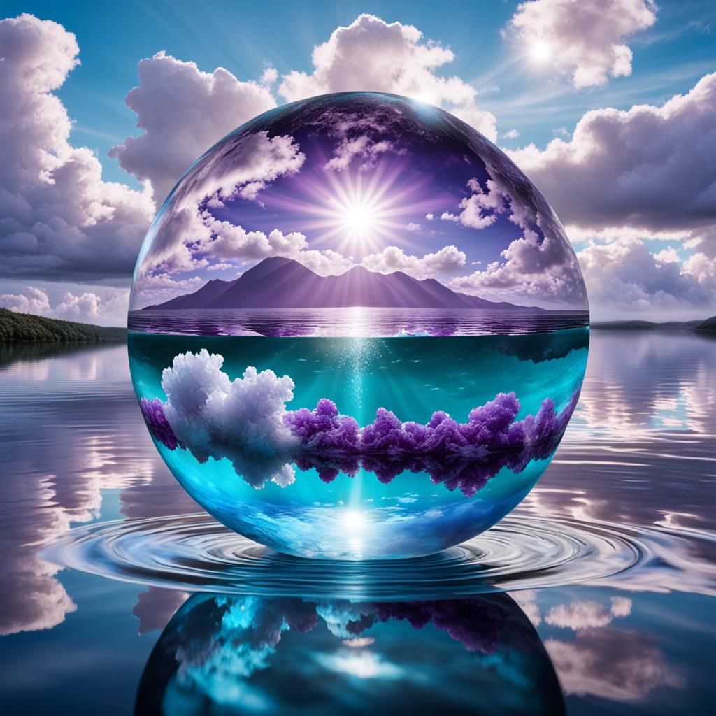 Crystal Sphere: Sun, Water, and Floating Venus