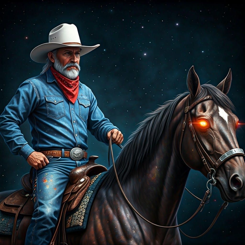 Alien Cowboys Ride Interstellar Stallions
