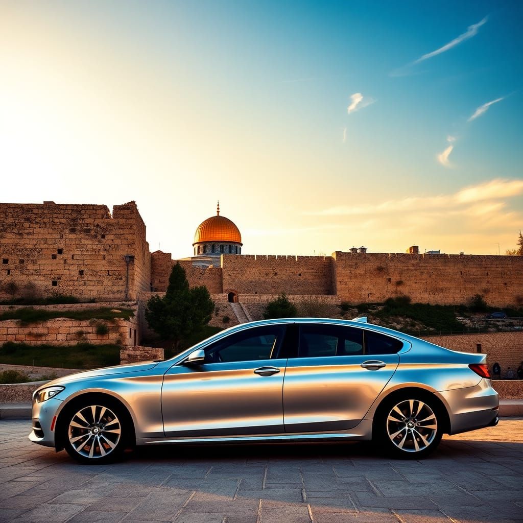 Sedan in Jerusalem, Landscape Painting Style