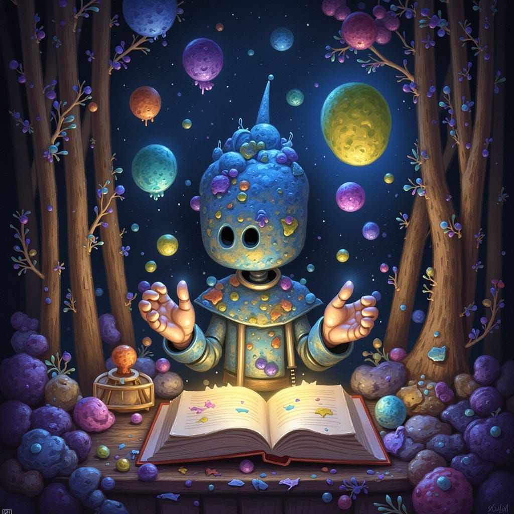 Sorcerer Conjures Objects From Ancient Canvas