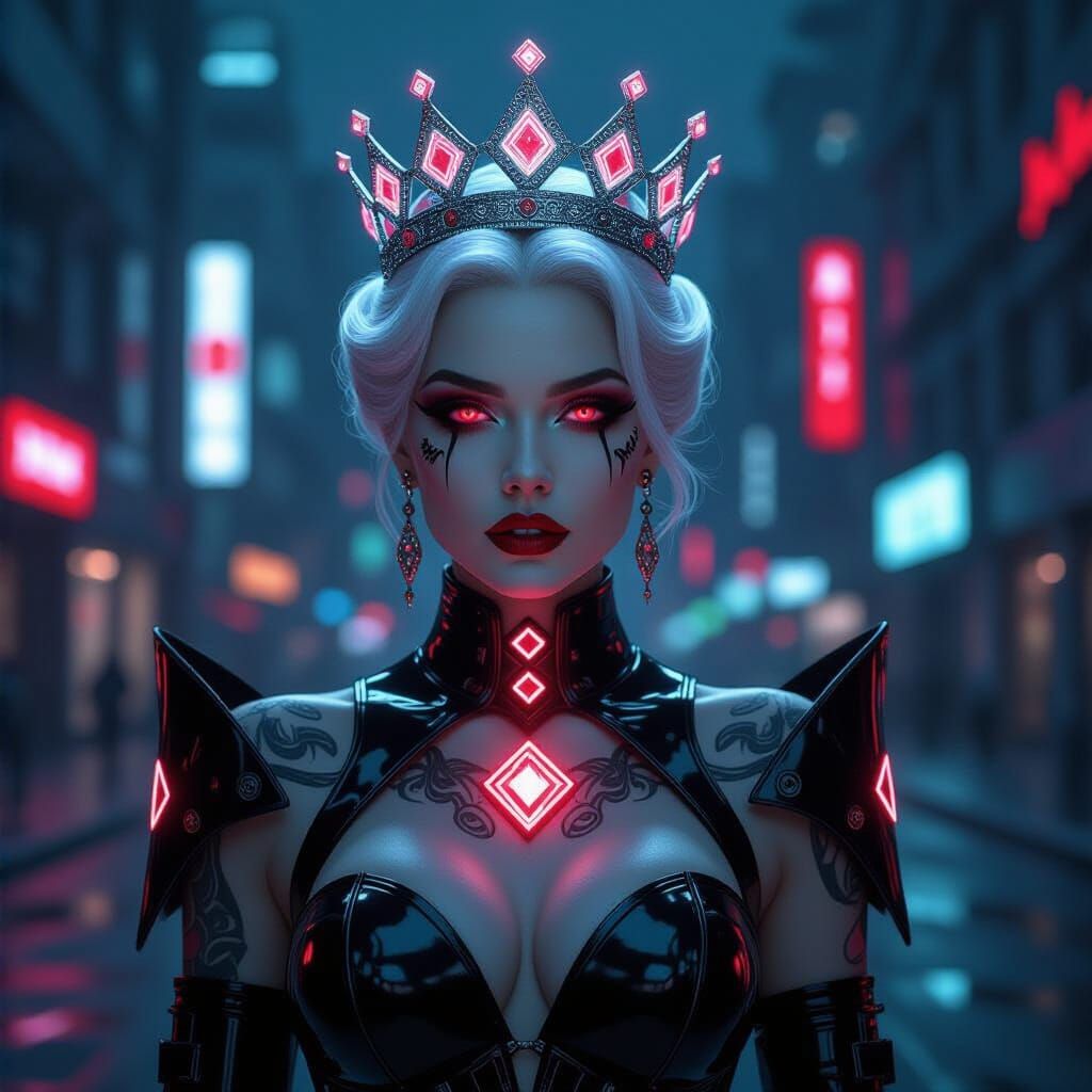 Cyberpunk Queen of Hearts Diva