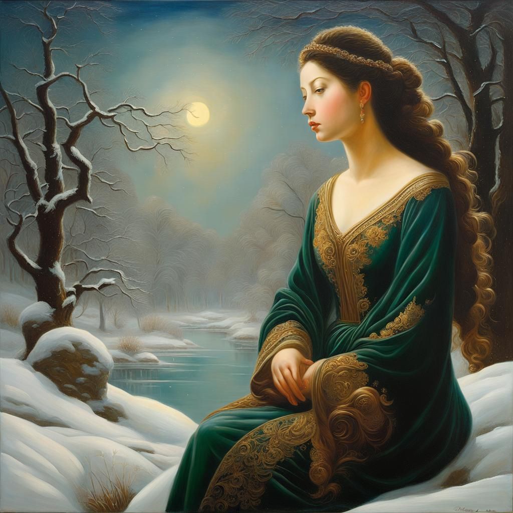 Surreal Fantasy Art in Romantic Style