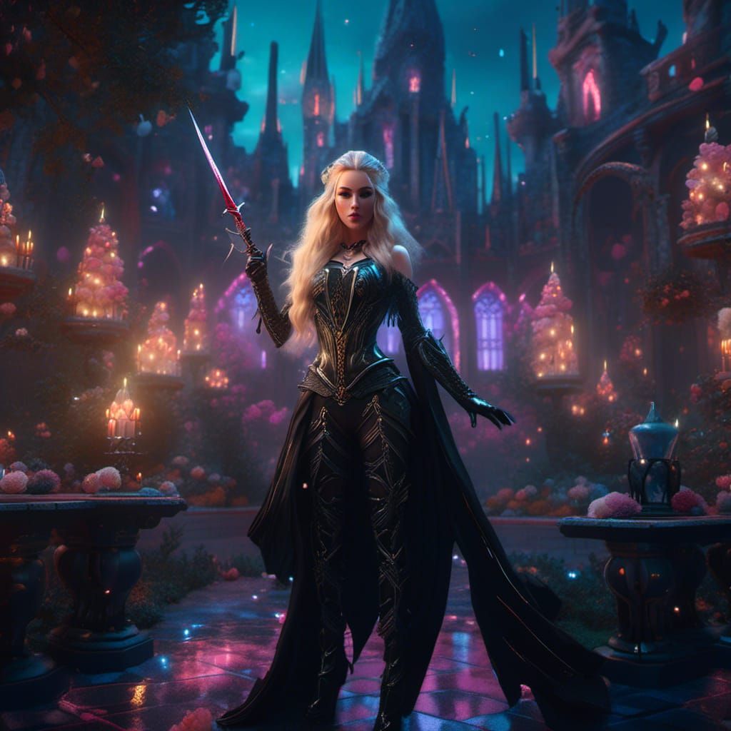 Ethereal Elf Assassin with Glass Castle