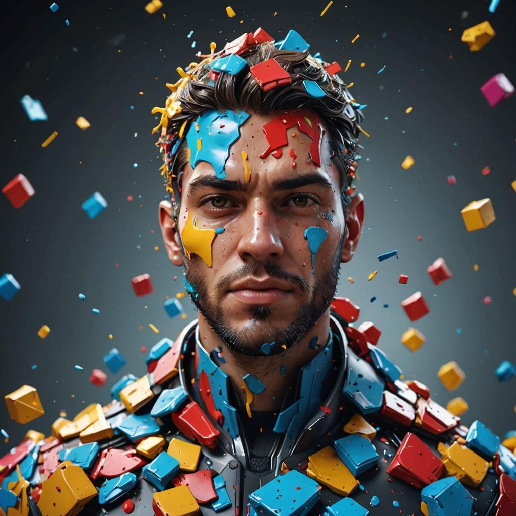 Hyperdetailed Unfolded Portrait in 8k Resolution