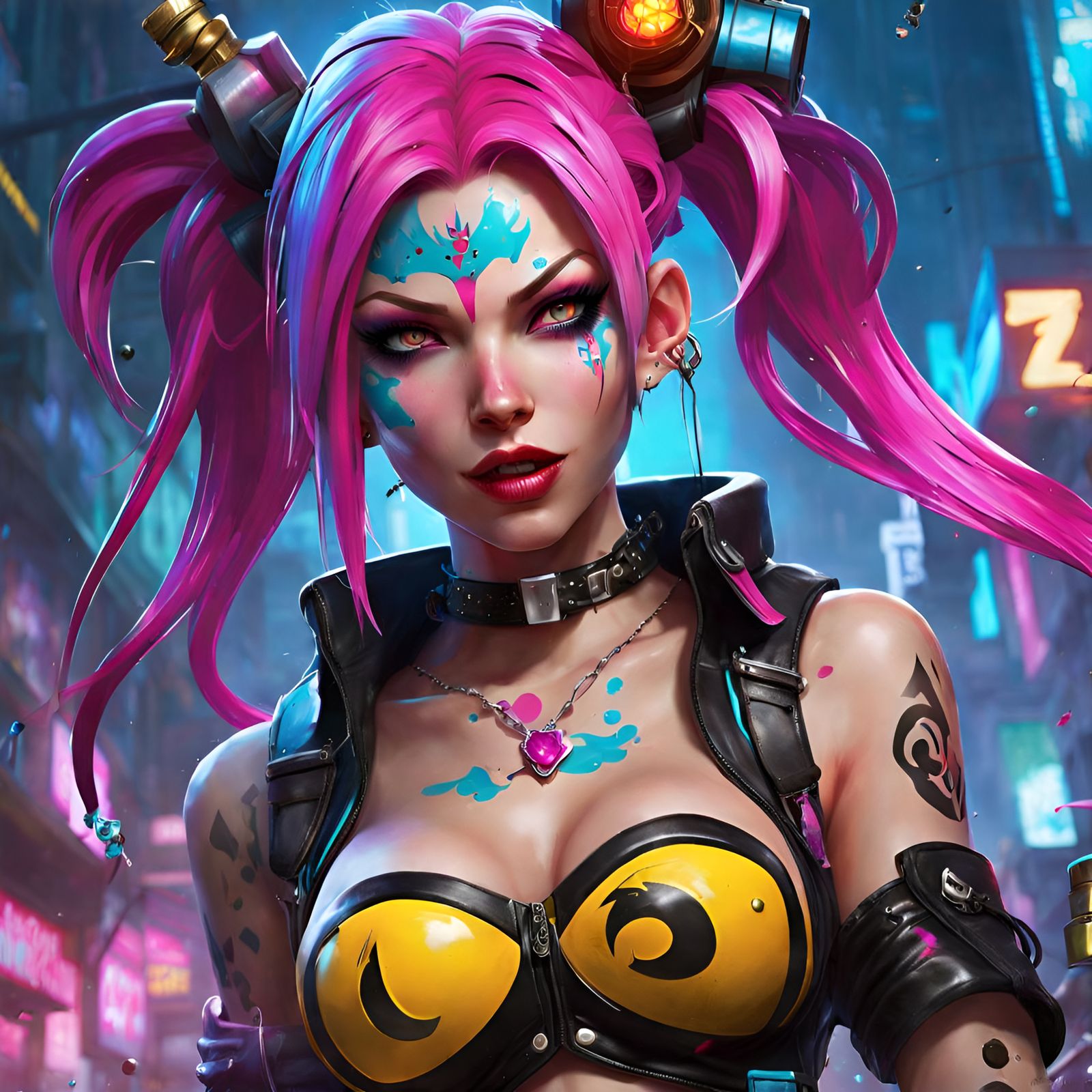 League of Legends Jinx, Polychromatic Splash Art
