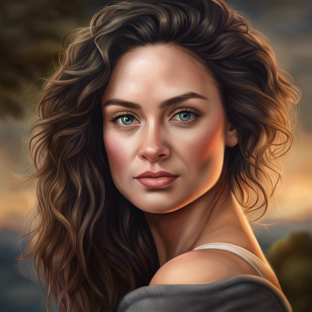 Realistic Portrait of a New Zealand Woman